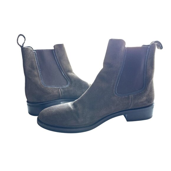 Thursday Boot Company Duchess Chelsea Suede Leather Ankle Boots Brown Size 9 - Picture 1 of 8